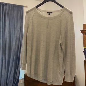 Grey JCrew Lightweight Sweater